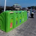 recycle clothing bins near me - Green recycling bins on The Esplanade, Weymouth