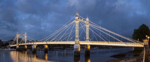 Clothes Recycling South London - Albert Bridge. Image via Wikimedia Images, copyright free.