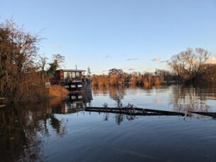 clothes recycling bins near me - the Thames at Hammersmith