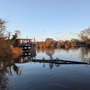 clothes recycling bins near me - the Thames at Hammersmith